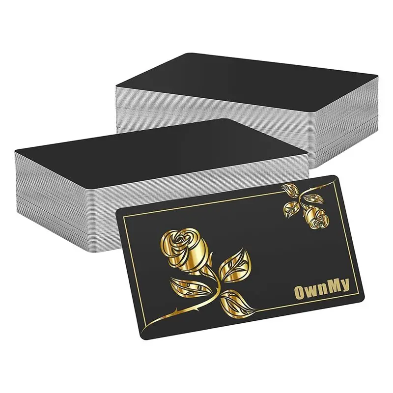 

ABMS-100-Pack, алюминиевые металлические заготовки для визитных карточек для самостоятельной лазерной гравировки, толщина 0,3 мм для рукоделия, A