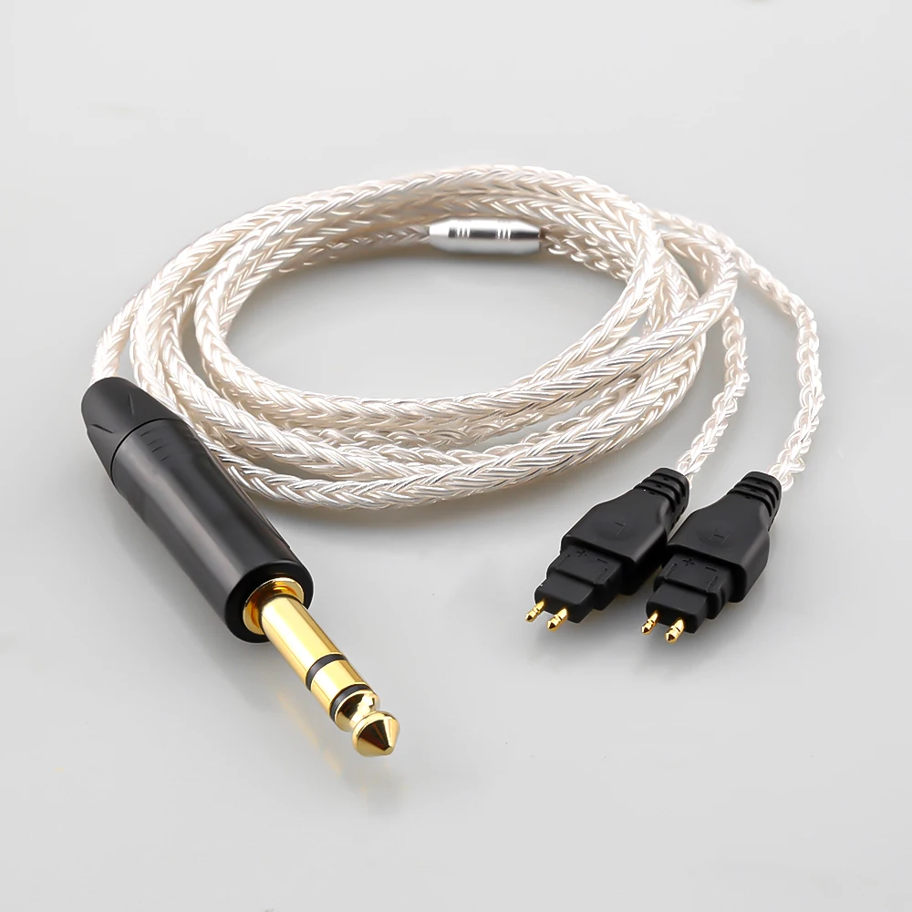 audiocrast 16 Kerne 99 % versilbertes 2,5 mm 3,5 mm symmetrisches XLR-Kopfhörerkabel für Sennheiser HD580 HD600 HD650 HDxxx HD660S HD58x HD6xx 6