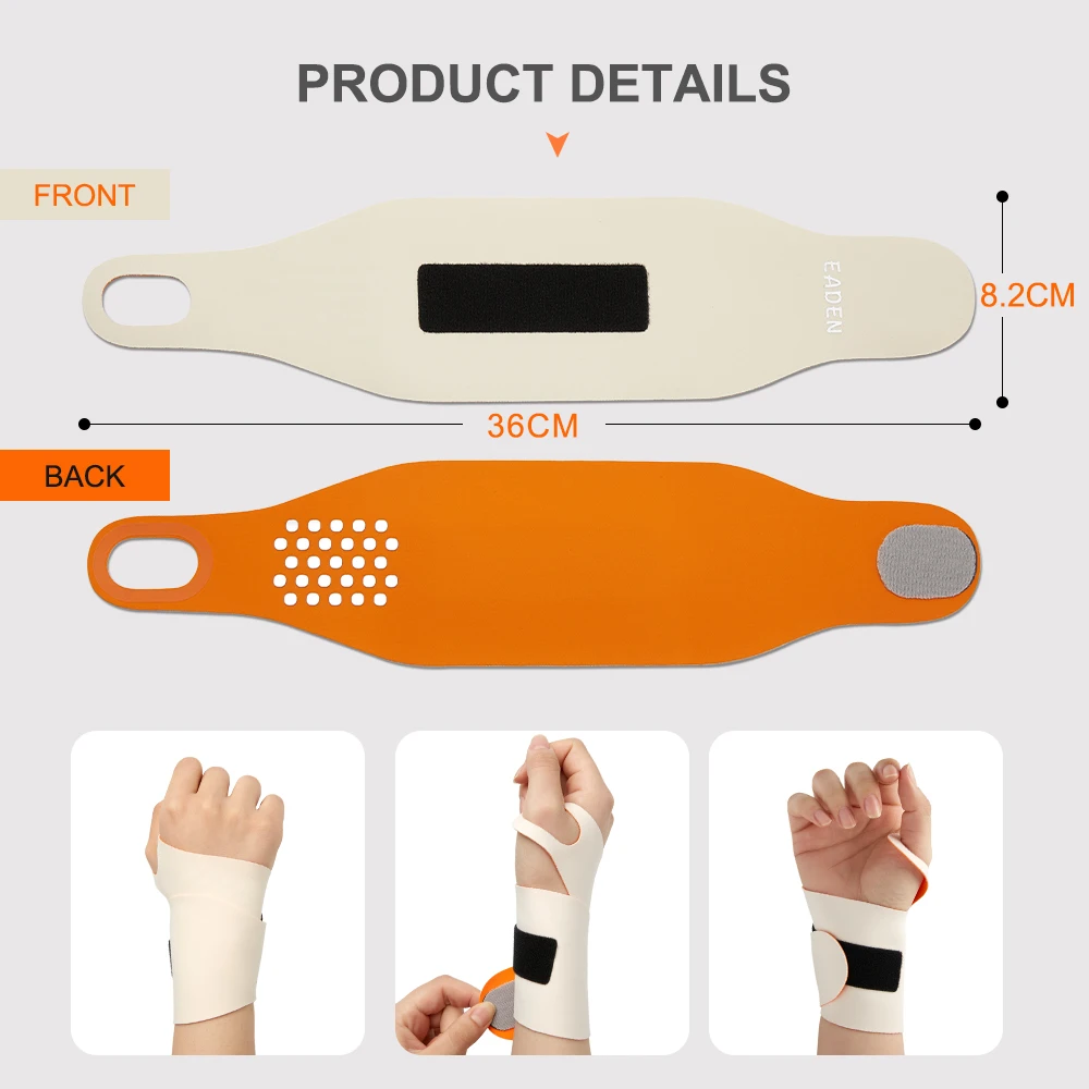 Wrist Support Splint Wrist Brace Protector Band Tendon Sheath Pain Relief Arthritis Carpal Tunnel Sprain Tendinitis Wristband