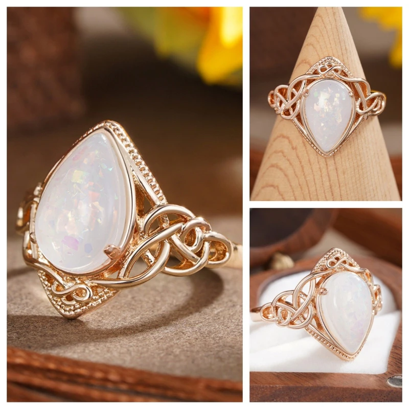 الراقية، عصرية، رومانسية، أوروبية وأمريكية مبهرة، فاخرة، بسيطة، حلوة وجذابة، حلقة قطرة الماء