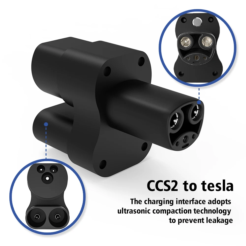 CCS2 to Tesla EV Charging Adapter 400A Electric Vehicle Charging Adapter Car Charger CCS2 to Tesla Adaptor for Model 3/X/Y/S