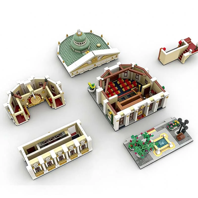 3253-teiliges Modulares Opernhaus-Bausatz, Anpassbares Modulares Baustein-Set, Kreatives Design, Lehrreiches DIY-Festivalspielzeug-Geschenk