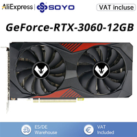 SOYO New Gaming Graphics Cards NVIDIA GeForce RTX 3060 12GB GDDR6 192 Bit Desktop GPU Video Card Computer components