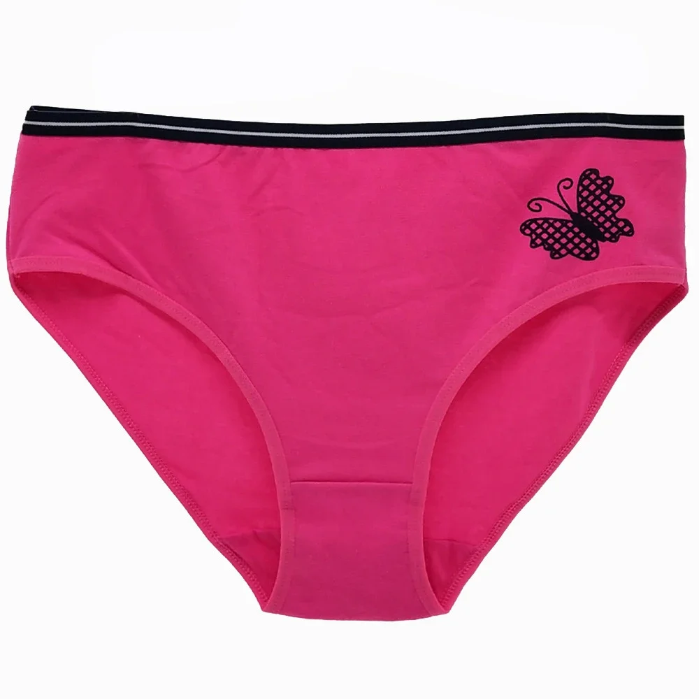 Underwear Women Panties Cotton Mid Rise Butterfly Soft Sexy Briefs Ladies Knickers Plus Size for Women 3 Pcs/lot