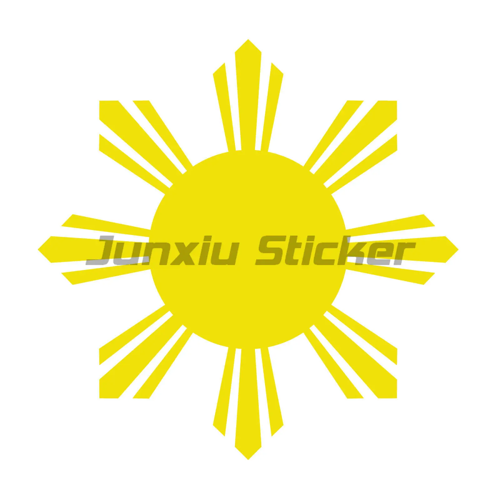 Philippines Sun Sticker Flag Map Bumper Windshield Waterproof Vinyl Decal