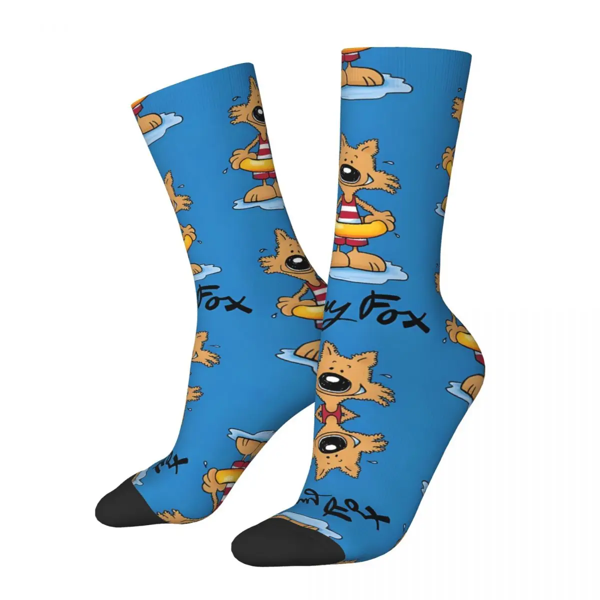 Hip Hop Vintage Summer Crazy Men's compression Socks Unisex G-Guy Foxs Street Style Pattern Printed Funny Novelty Happy Crew