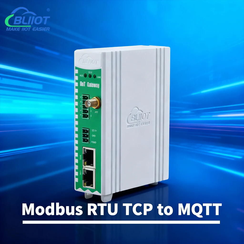 

BLIIOT Remote Industrial Gateway Modbus RTU TCP to MQTT Protocols Smart Conversion Gateway RS485/RS232