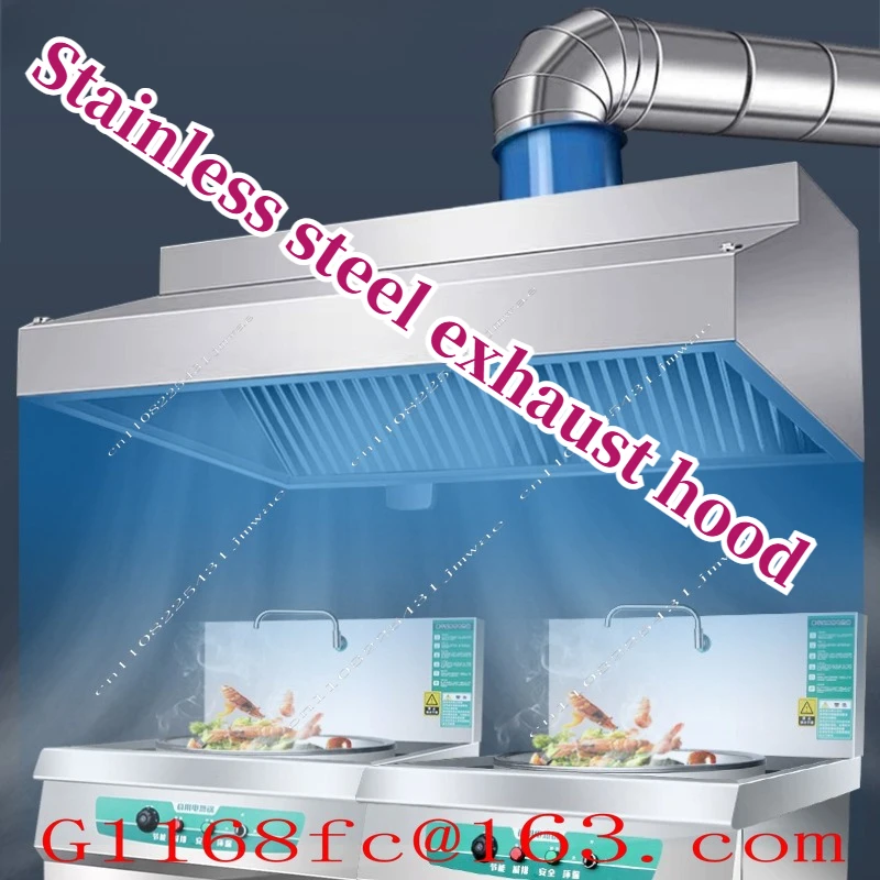 Stainless Steel Exhaust Hood for Commercial Restaurant Kitchen, Earthen Stove, and High Air Volume Cover