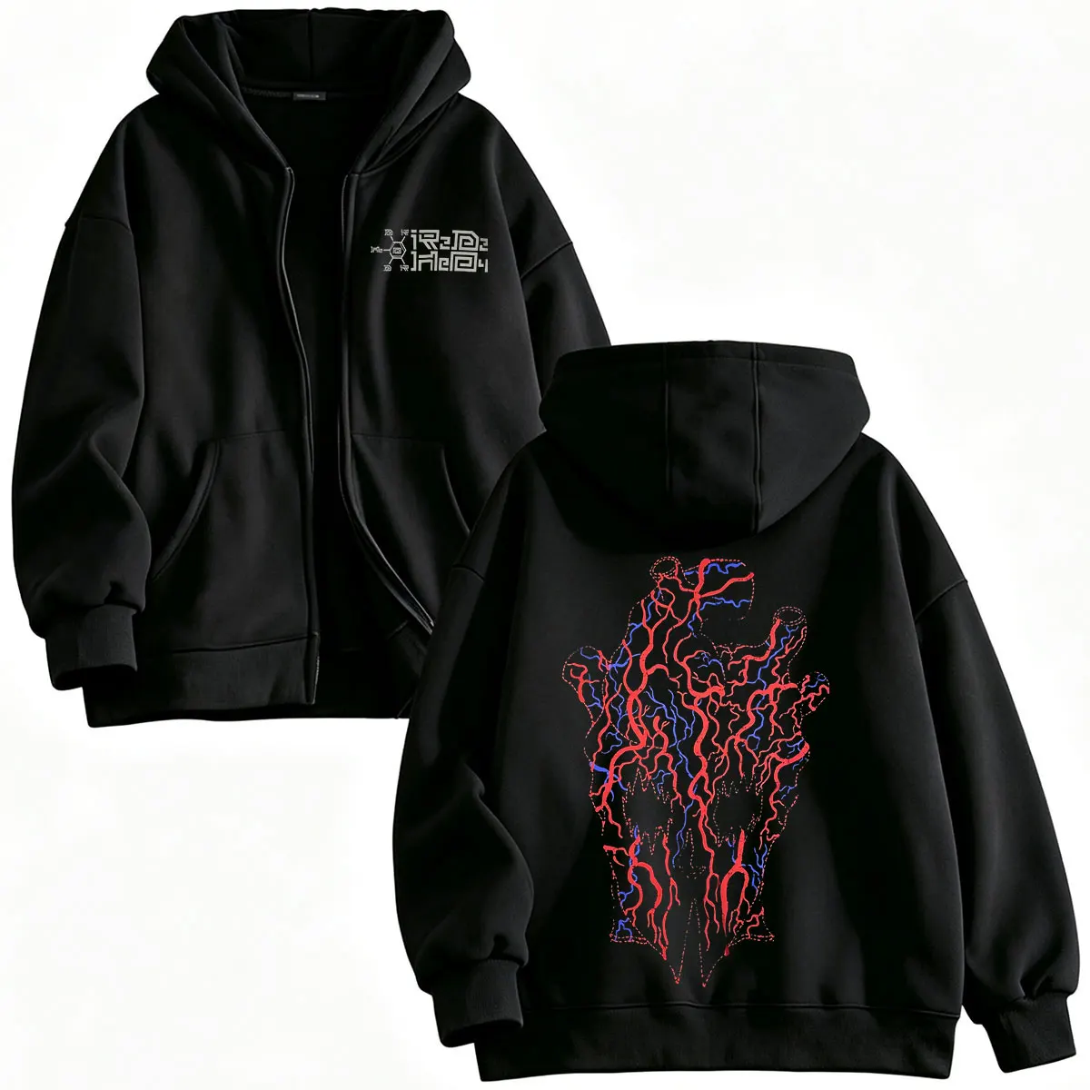 Japanese Anime Dorohedoro Kaiman Nikaido Zipper Hoodies Men's Women Zip Up Hooded Sweatshirts Long Sleeves Jacket Caot Pullovers