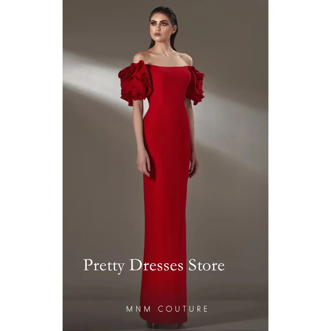 

Красное креповое платье макси на одно плечо, платье макси с рюшами и разрезом, вечерние платья, вечерние платья для выпускного вечера по индивидуальному заказу, вечерние платья de fiesta
