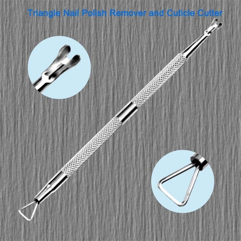매니큐어 세트 도구 큐티클 스킨 가위 스틸 푸시 죽은 가죽 포크 손톱깎이, 청소 손톱 제거 푸셔, 페디큐어 제품