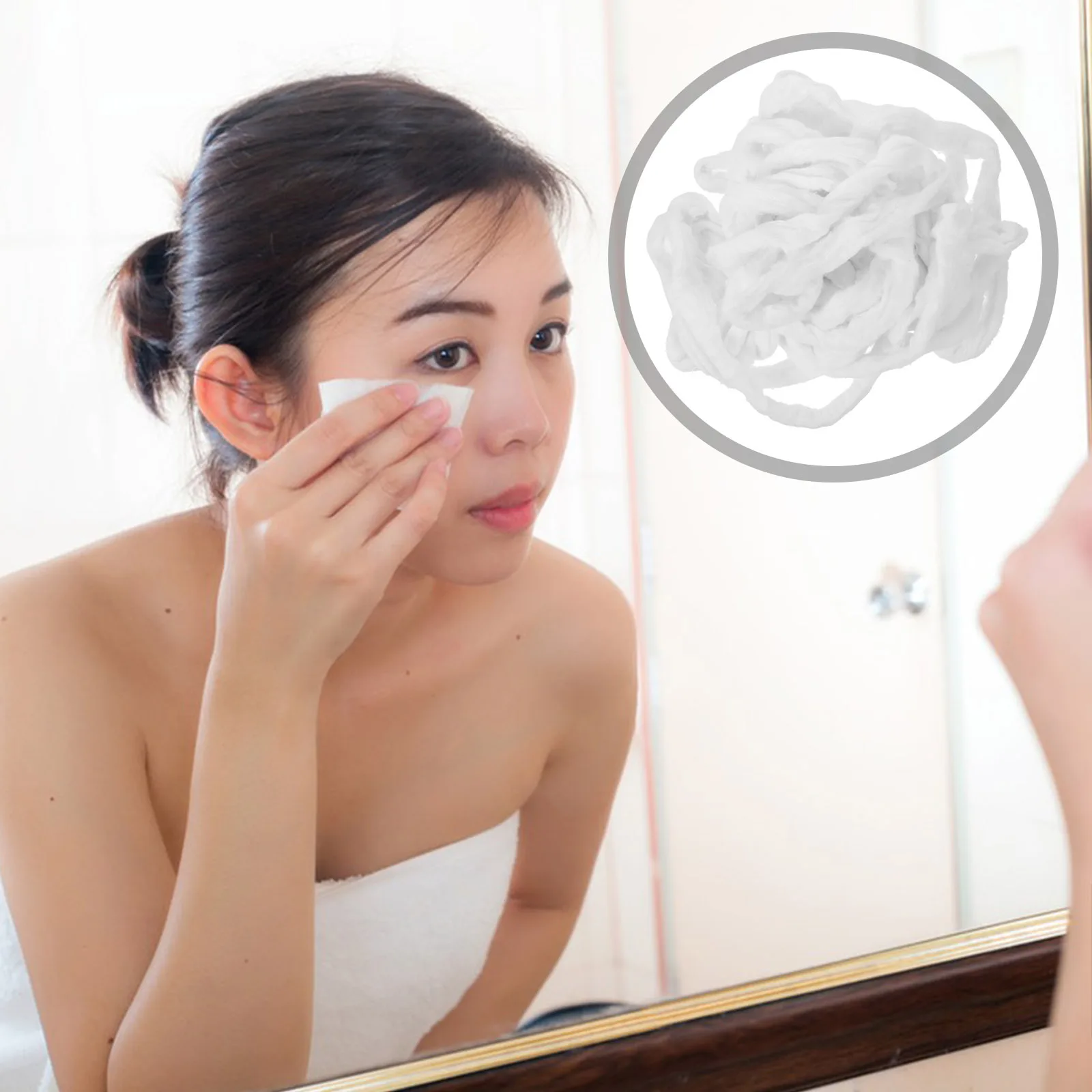 

1 упаковка высококачественных ватных шариков для лица, 200 г, гладкие, не раздражающие, для нанесения лосьона, геля, маникюра, парикмахерских работ, портативные