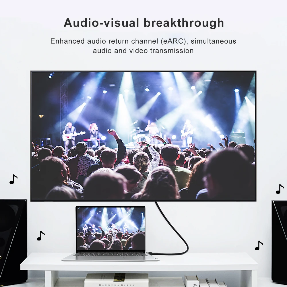 4K@60Hz HDMI-Kabel High-Speed HDMI 2.0 Kabel 18Gbps, HDR, Ethernet, ARC, 3D, HDCP 2.2, 2160p, 48 Bit für TV/HDTV/PS5/Xbox/Roku – Detail 11