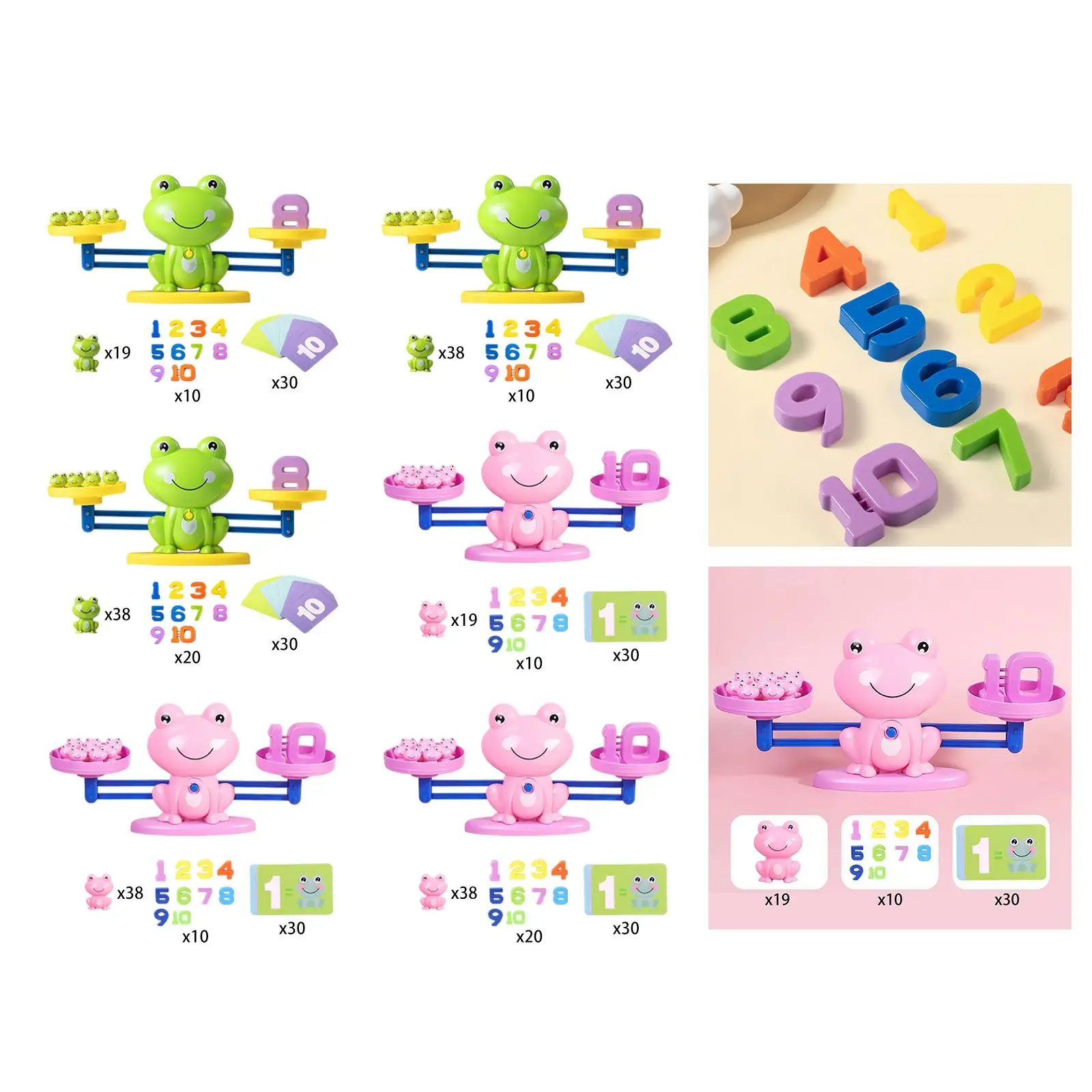 Montessori Balance Math Game Number Counting Toy for Kids Boys Children Girls