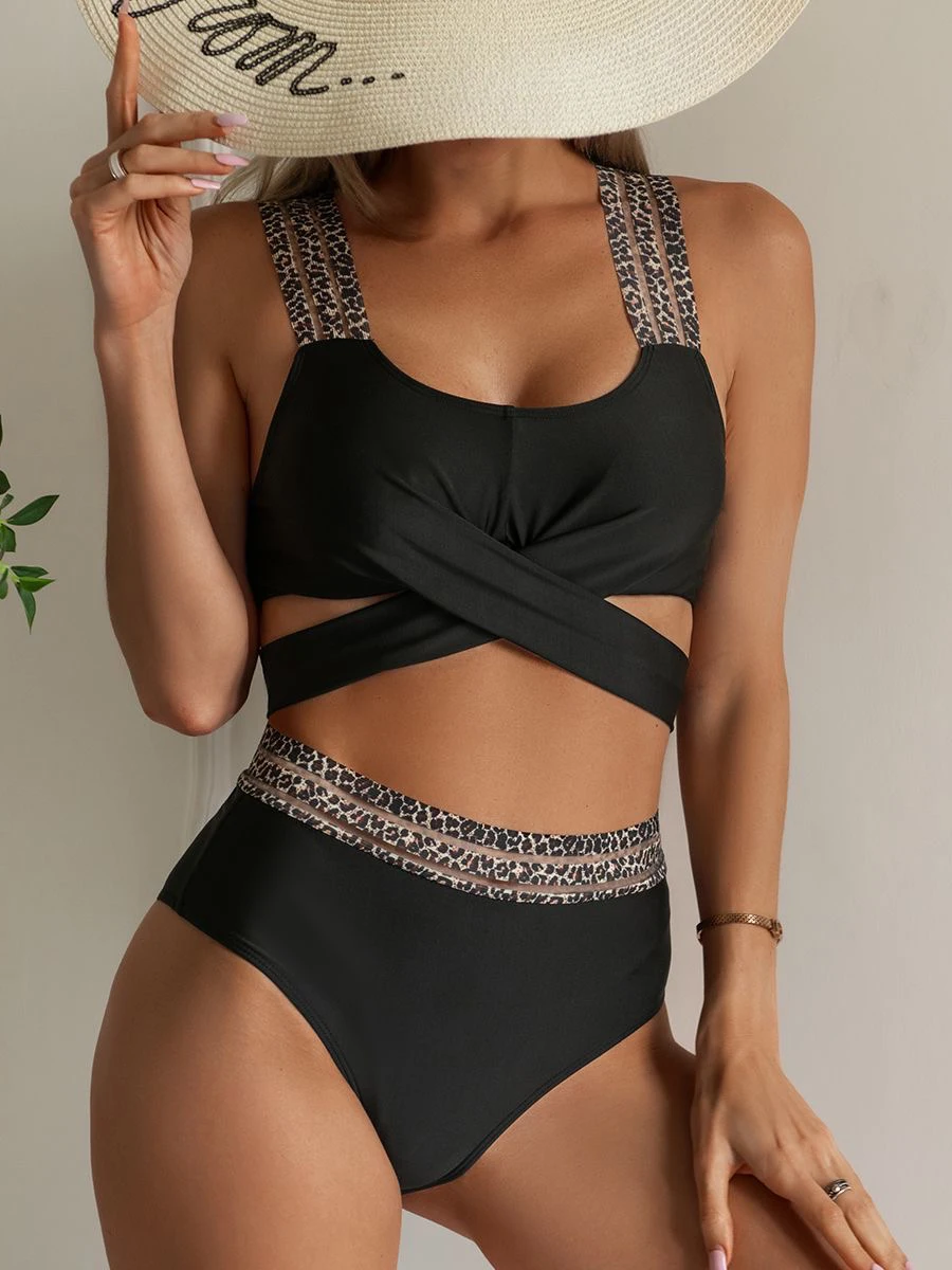 Bandage Bikinis 2023 Women Push Up Swimsuit Solid Sexy Swimwear Female Brazilian Bathing Suit Black Swimming Summer Beachwear