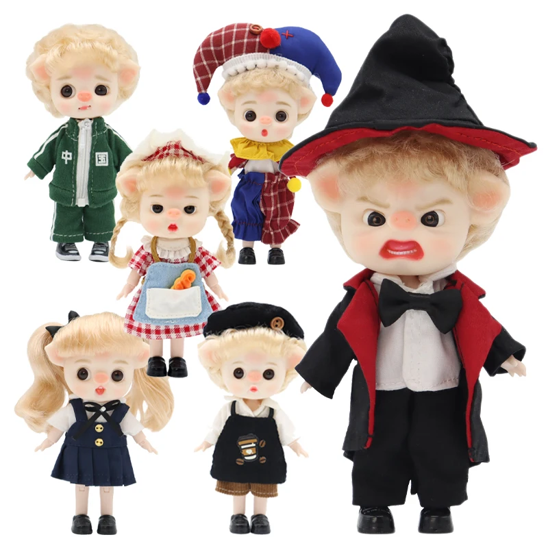 Ob11 ตุ๊กตาBJD Boy Mini Capybaraตุ๊กตาObitsu11 เสื้อผ้าสําหรับสาวหมูFace Piggy Capybaraเด็กสัตว์ของเล่นของขวัญ