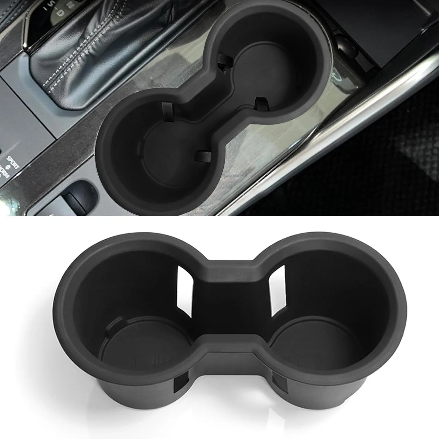 

For Toyota Highlander Cup Holder Insert 2020 2021 2022 2023 2024 Highlander Center Console Cup Holder Highlander Accessories