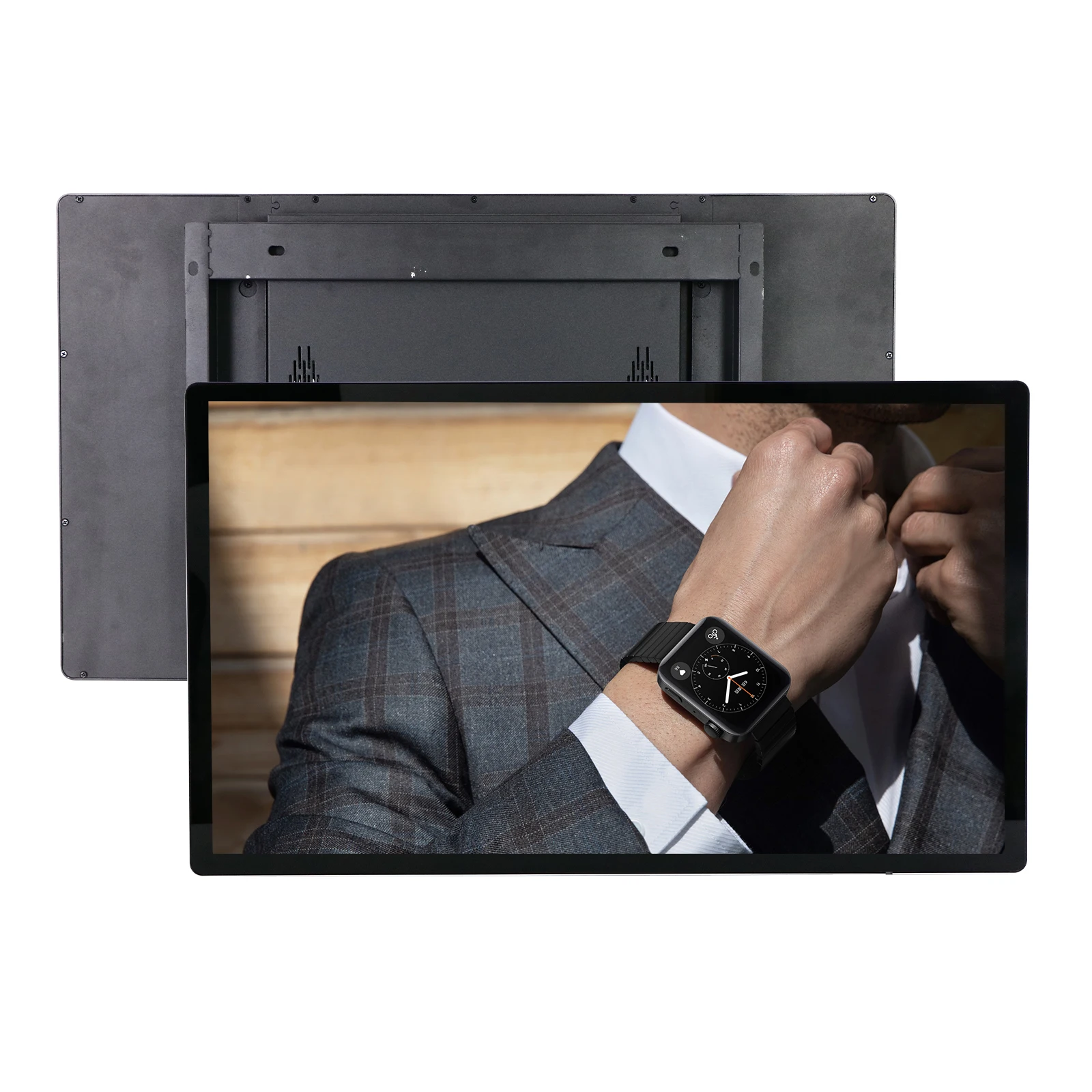 

Ultra-Slim Metal Case 55" 1080P LCD Digital Signage Media Player With Android 11 2GB/16GB Built-in Wi-Fi & Speaker Wall-Mounted