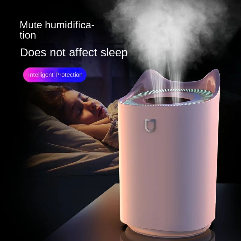 

New 3L Dual-nozzle Humidifier Usb Large-capacity Household Silent Office Aromatherapy Night Light Air Humidifier Oil Diffuser