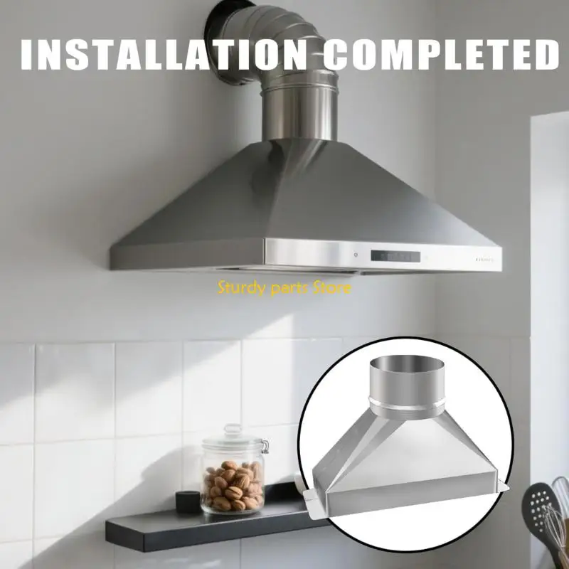 محولات تنفيس الميكروويف الصغيرة 97QC بقناة فولاذية مقاس 4 بوصات مع قفازات أمان للمنزل #4