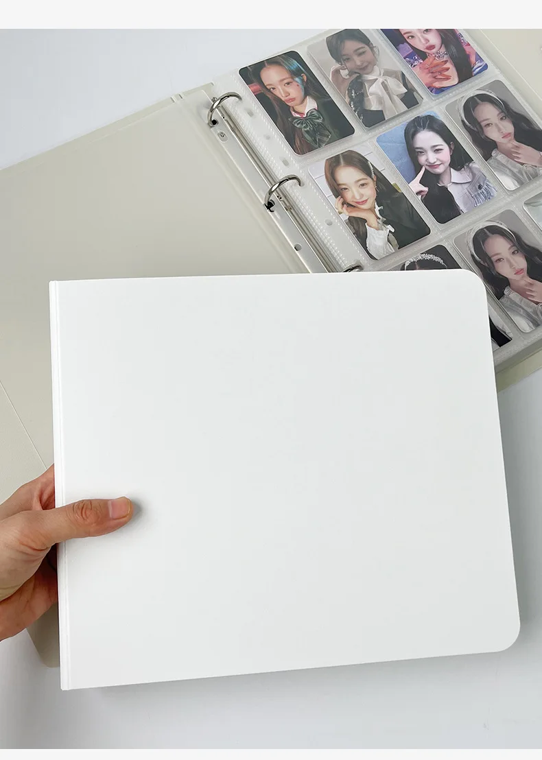 MINKYS Kawaii 5/6/9 Räume 7,6 cm Kpop-Fotokartenbinder, großes Fassungsvermögen, Idol-Fotokartenalbum, Fotokarten, Binder, Sammelbuch – Detail 10