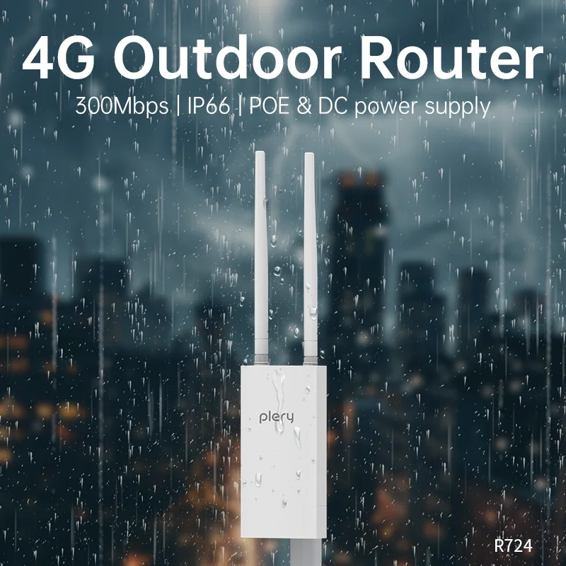 

Маршрутизатор 4G CAT4 для наружной IP-камеры/CPE 300 Мбит/с, глобальный LTE POE/постоянный ток, 2*5 дБи, антенны, поддерживает 32 устройства IP66 для ЕС/AS/AF