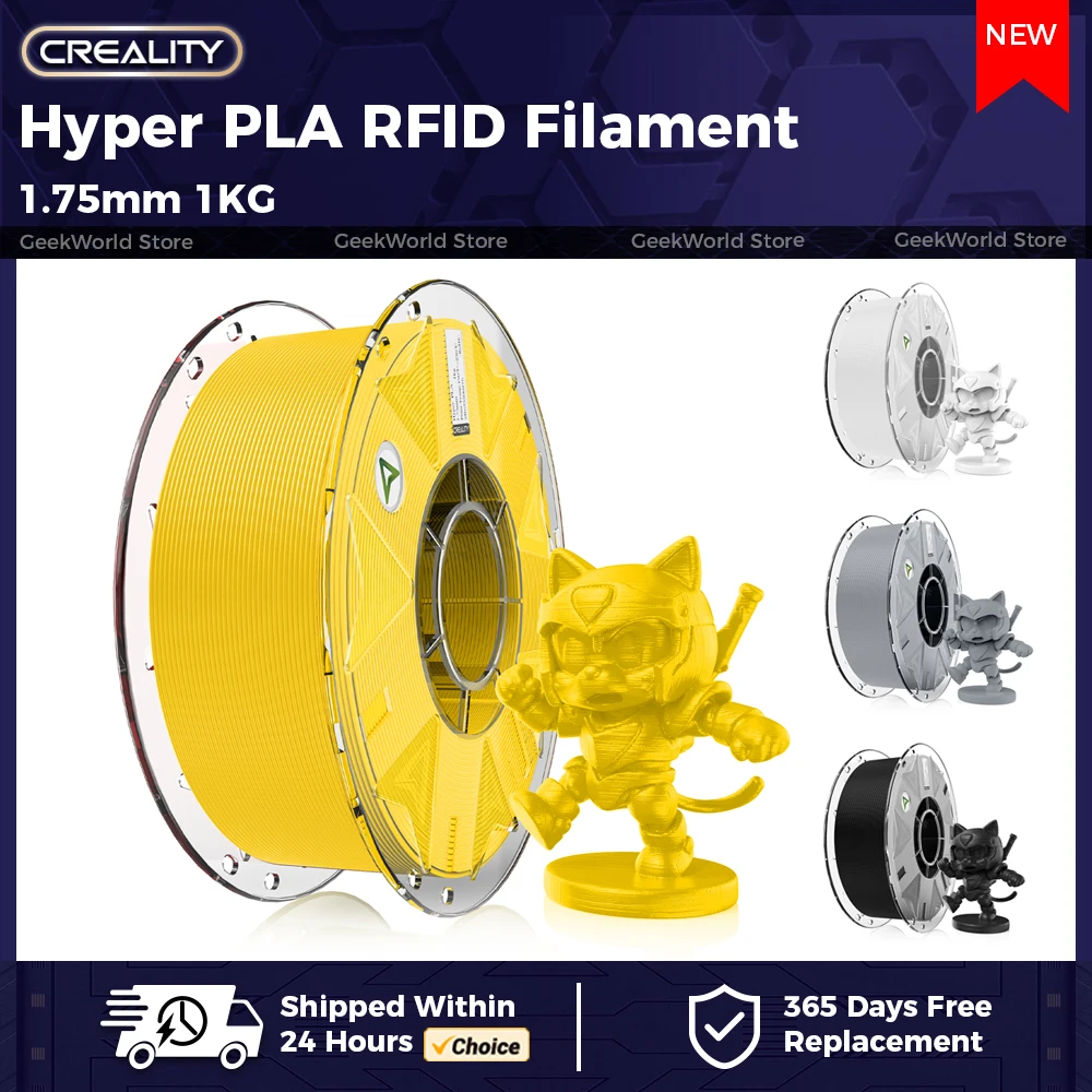 Creality Hyper PLA RFID Filament 1KG 1.75mm RFID Tags High-speed Printing 3D