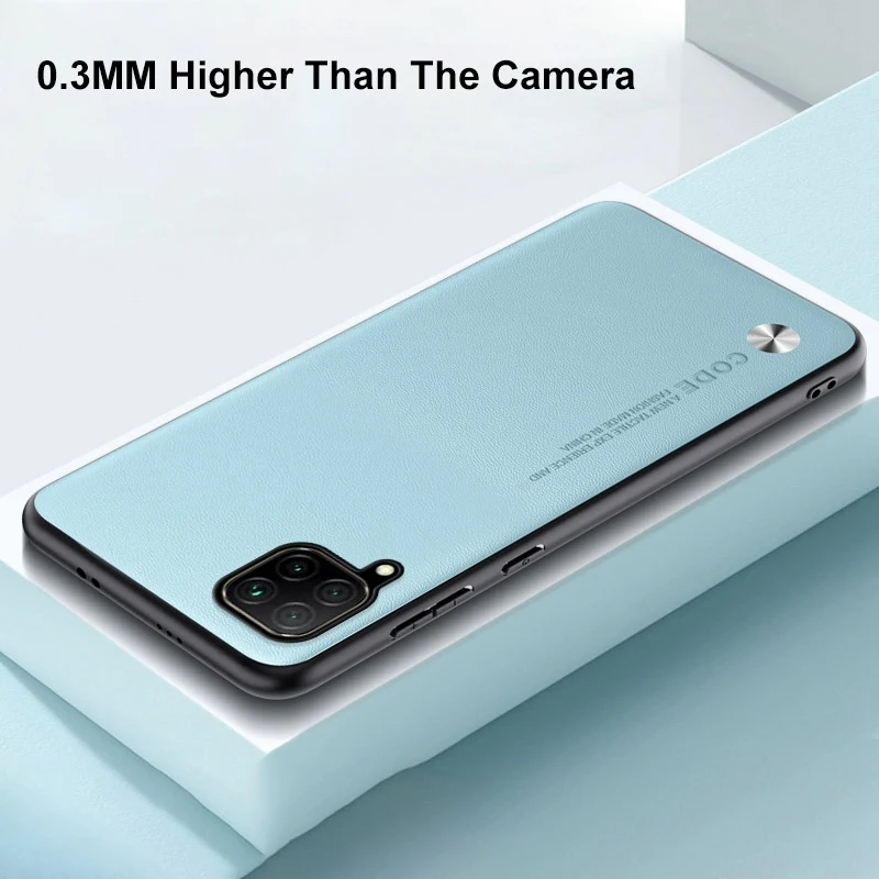 Luxury PU Leather Case For Huawei Nova 7i P40 Lite Back Cover Matte Silicone Protection Phone Case For Huawei Nova 6 SE Coque view 4