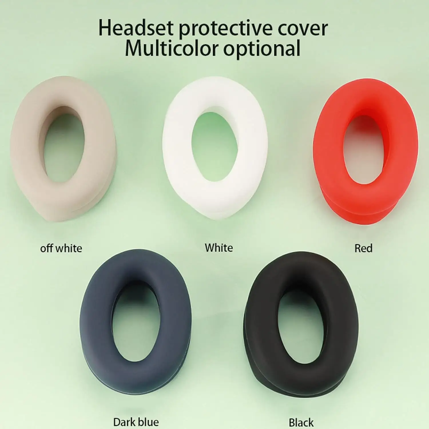 Silicone Ear Pad para fones de ouvido, capa protetora, compatível com Sony WH-1000XM4/3/2, 2 pcs Set