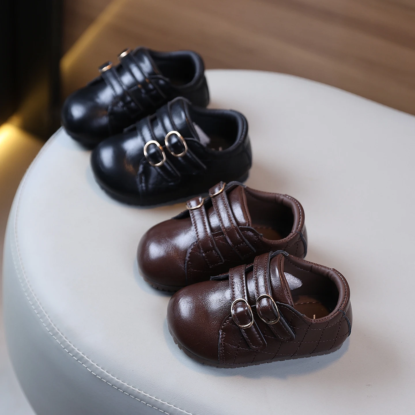 Spring Autumn Baby Boy Walking Shoes Soft Bottom Retro Toddler Footwear Comfortable Infant Boots for Small Kids Learning to Walk