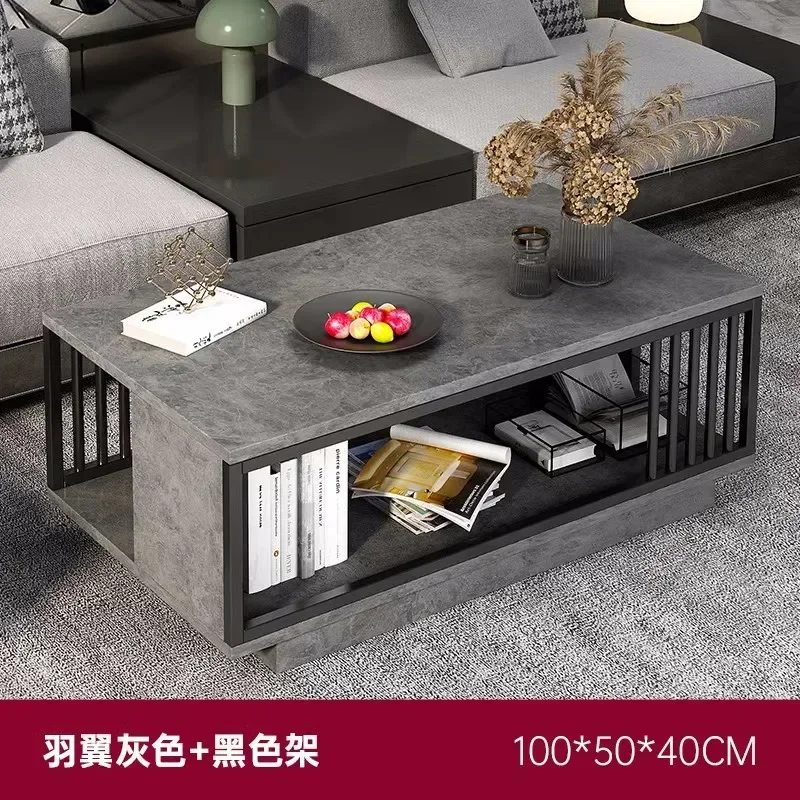 Black Designer Coffee Table Relax  Neat Elegant Auxiliary Middle Coffee Table Living Room Meuble Maison Home Furniture CJ002