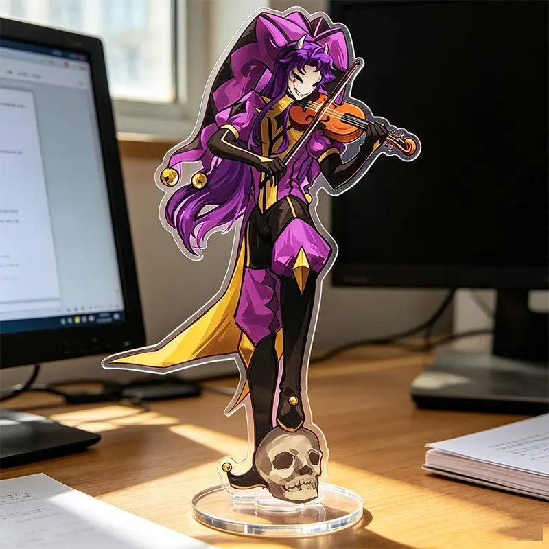 Anime Peripherals The Freak Circus Figure Acrylic Stand Jester Figurine Standing Plate Collectible Gift
