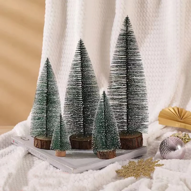 

Home Mini Desktop Christmas Tree with Snow for Store Family Christmas Decorations Creative Decoration Atmosphere Layout
