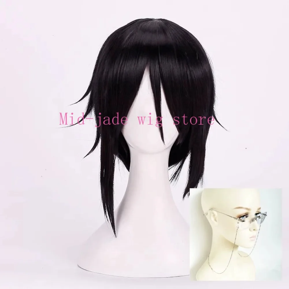 Anime Sebastian Michaelis Wig for Halloween Comic Exhibition Party Character Photoshoot and Winter Costume Ball
