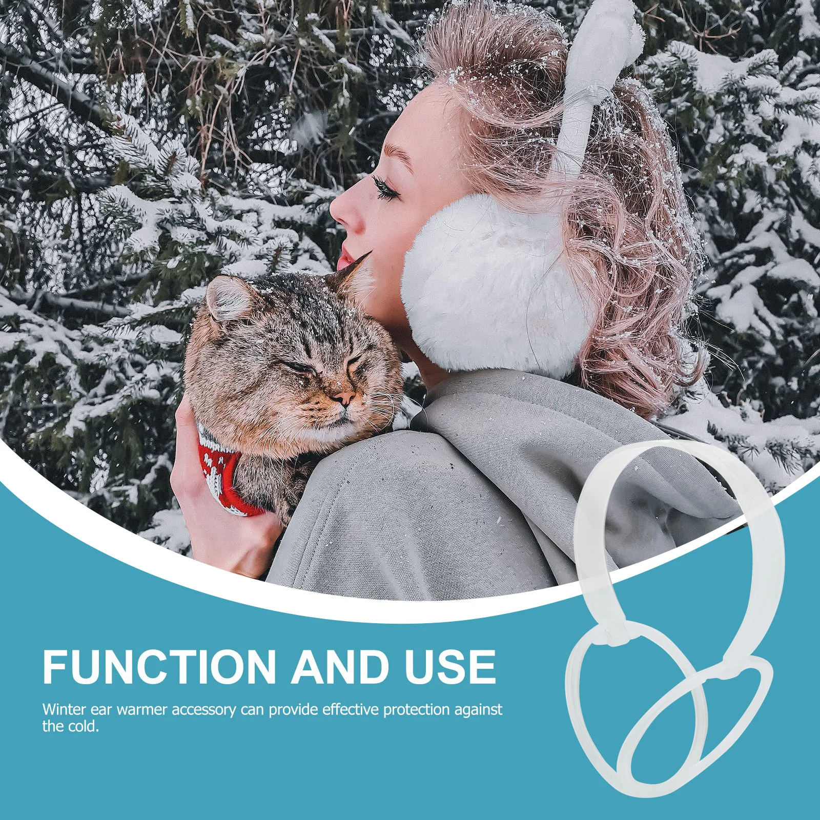 10Pcs Warm Earmuff Frame Holder Sturdy Plastic DIY Foldable Earmuff Frame Rack Winter Ear Warmer Shelf Organizer Clear Visible