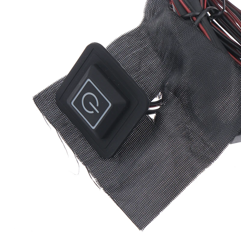 1set 8in1 USB Clothes Heater Pad With 3 Gear Adjustable Temperature Electric Heating Sheet Heating Warmer Pad For Vest Jacket