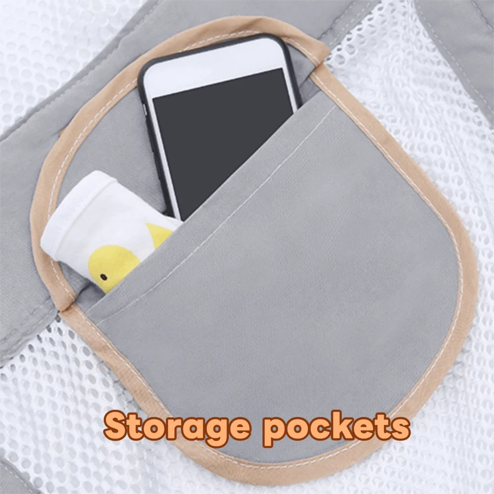 

Portable Ergonomic Baby Carrier Breathable Head Support Net Newborn Sling Wrap Cross Straps Double-sided Baby Carring Bag Mom