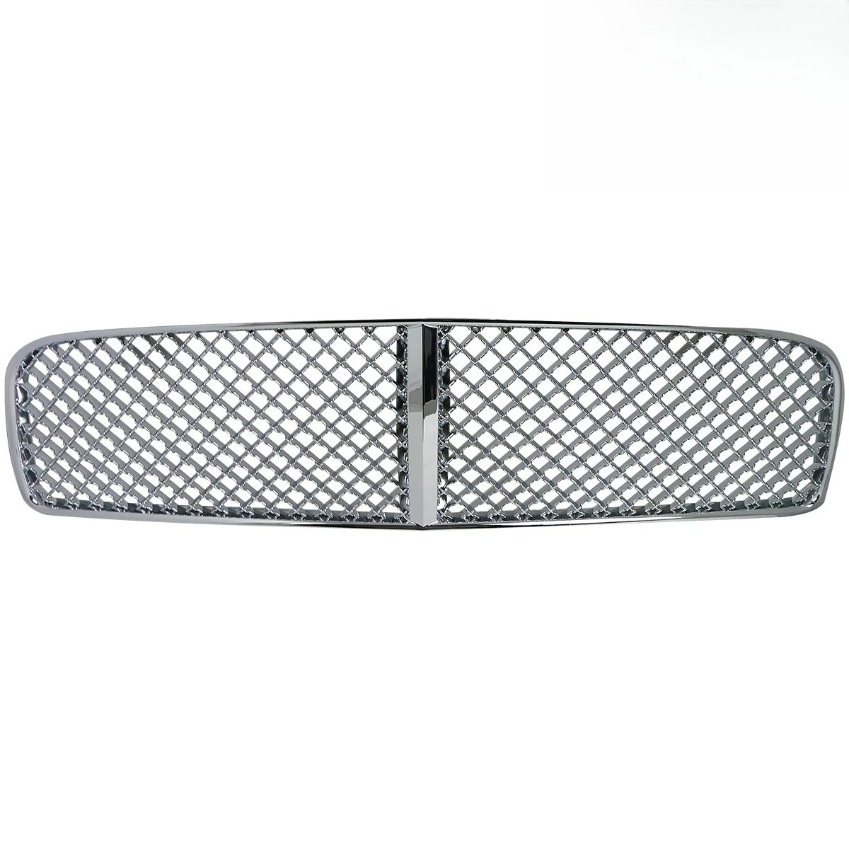 

Hood Grille Fits 2006-2010 Dodge Charger Chrome ABS Mesh Front Upper Bumper