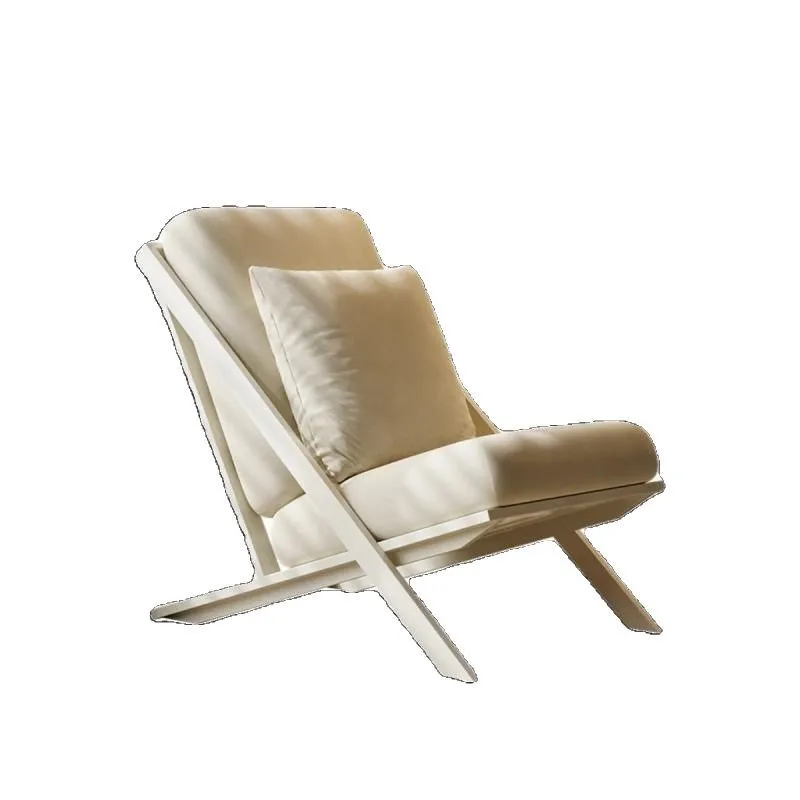 

Medieval wabi-sabi wind cream wind leisure chair single sofa chair B & B balcony leisure chair lazy back recliner