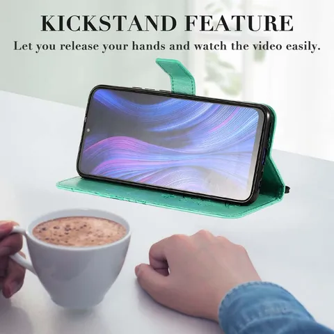 Чехол-книжка для POCO X6 и Xiaomi Redmi Note 9/10 Pro, кожаный, с карманом для карт — пример использования