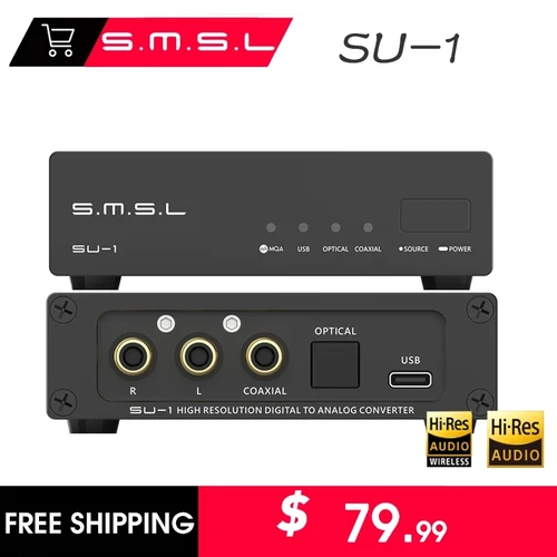 Imagen 1 del producto Nuevo producto SMSL SU-1 MQA MQA-CD Decodificador de audio digital AK4493S XU316 768 kHz/32 bits DSD512 SU1 DAC de alta resolución