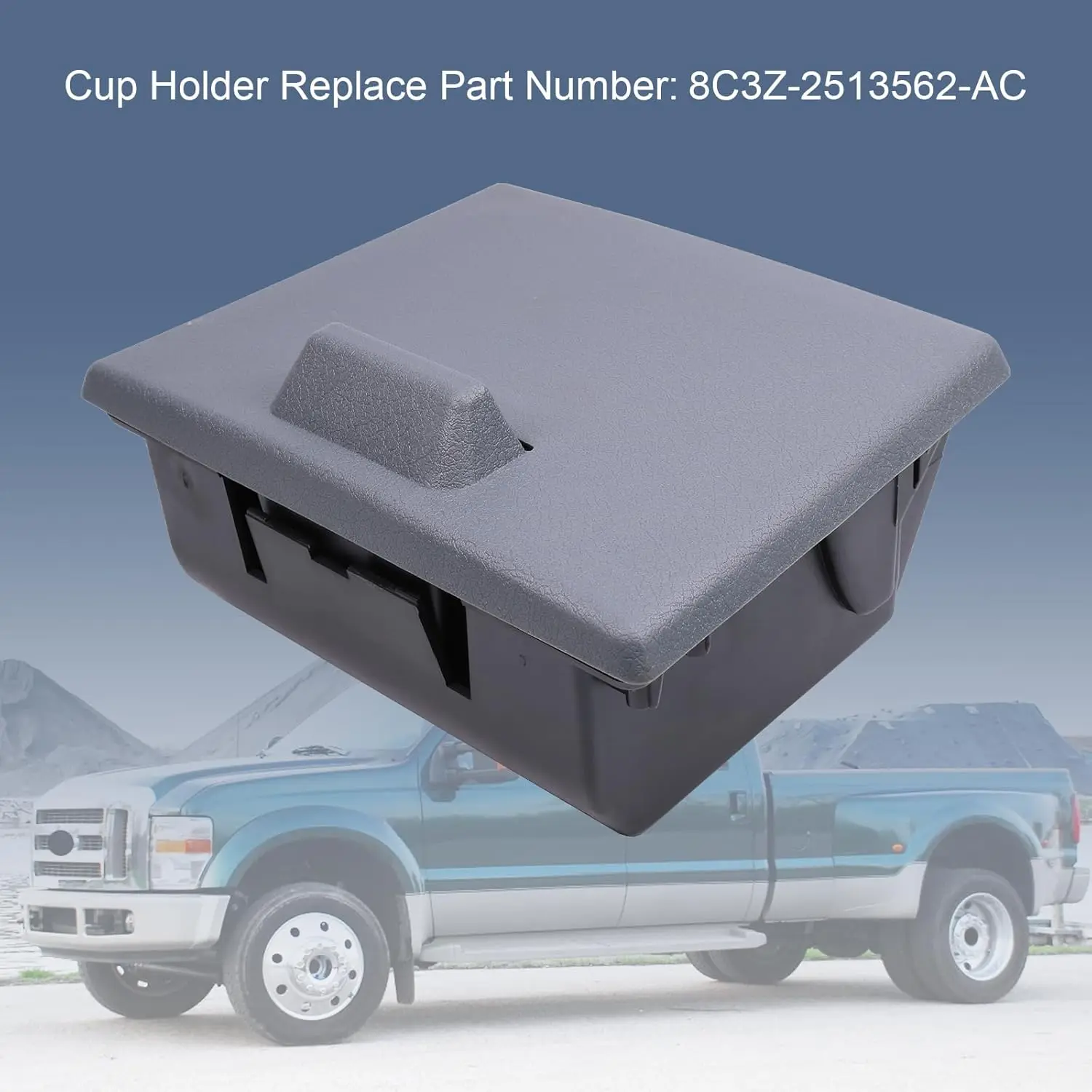 In-Dash Cup Holder 8C3Z-2513562-AC Fit Ford F250 F350 F450 F550 Super Duty 2008-2016 Dashboard Drink Holder Replacement view 3