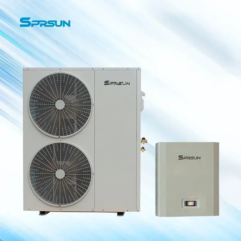 2025New Residential Split Type Air to Water EVI Heat Pump for Heating Cooling 16.5kw