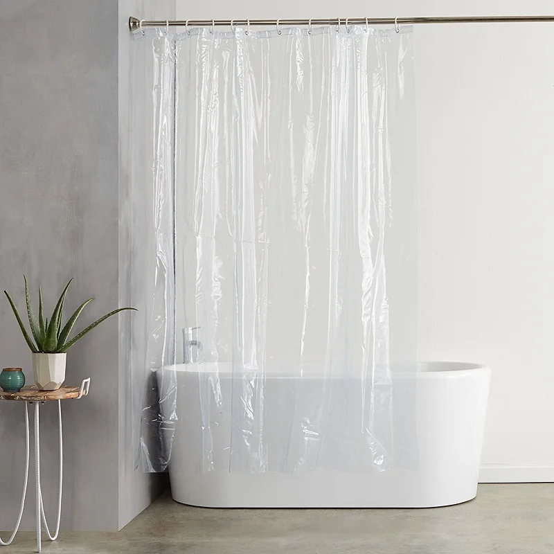 

100% PEVA Transparent Shower Curtain liner Bathroom waterproof Curtains for Home Hotel