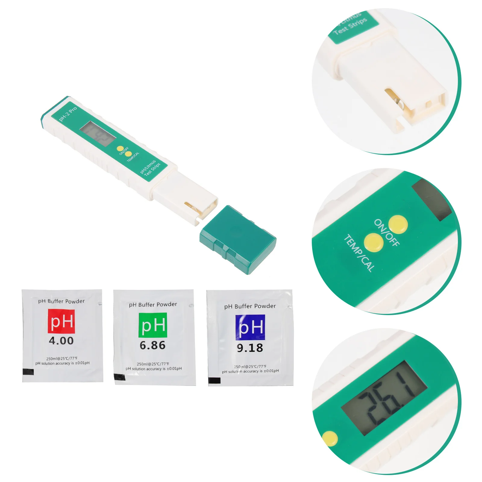 

1 set 1 Set Digital Ph Tester Pen Water Quality Test Instrument For Drinking Water Aquarium Pool Temperature Monitoring