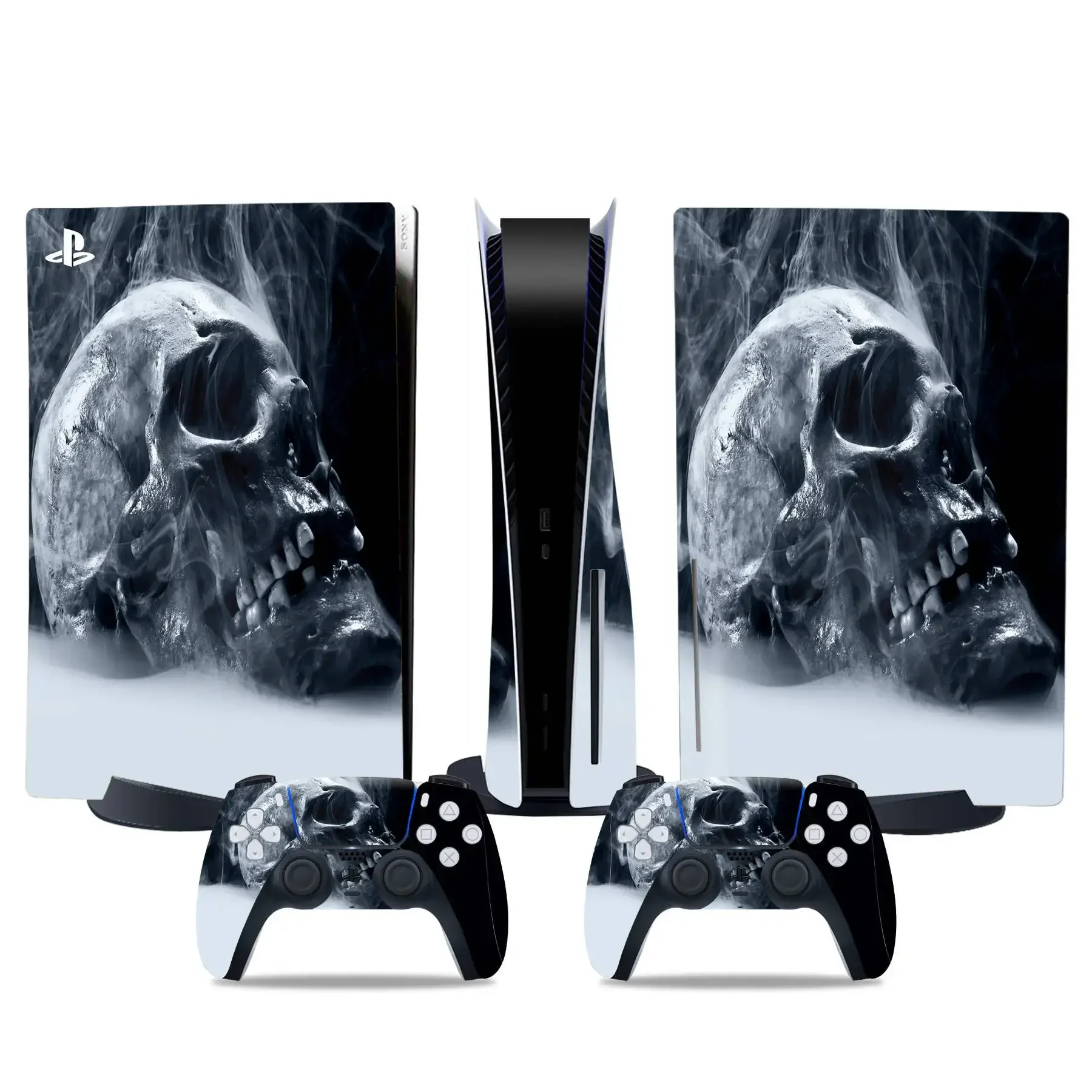 Виниловые скины Skeleton Art для консоли и контроллера PS5