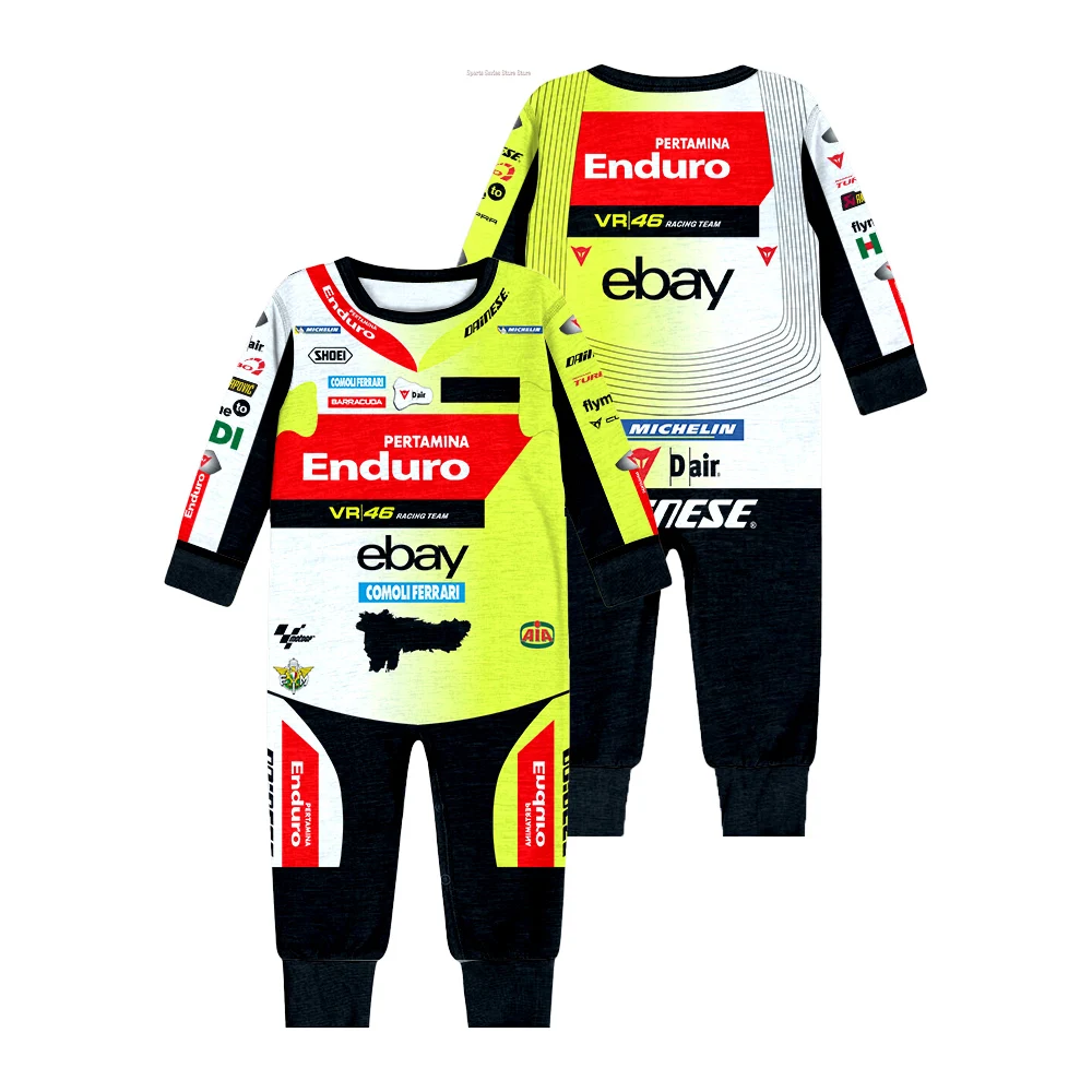 2024 New Cotton Baby Jumpsuit PERTAMINA ENDURO Branded Team Baby Boy and Girl Quick Drying Hot Selling Cycling One-piece Outfit