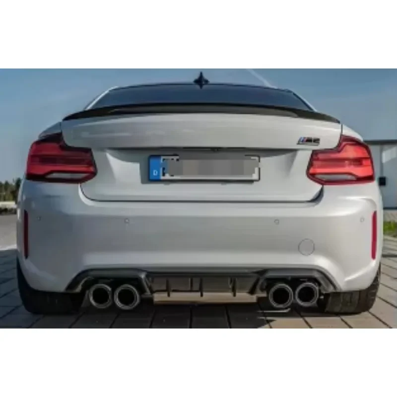 New! For BMW MP Style M2 M2C F87 Dry Carbon Fiber Car Rear Bumper Lips Rear Diffuser Car Accessories Back Lips Body Kits 2014-20