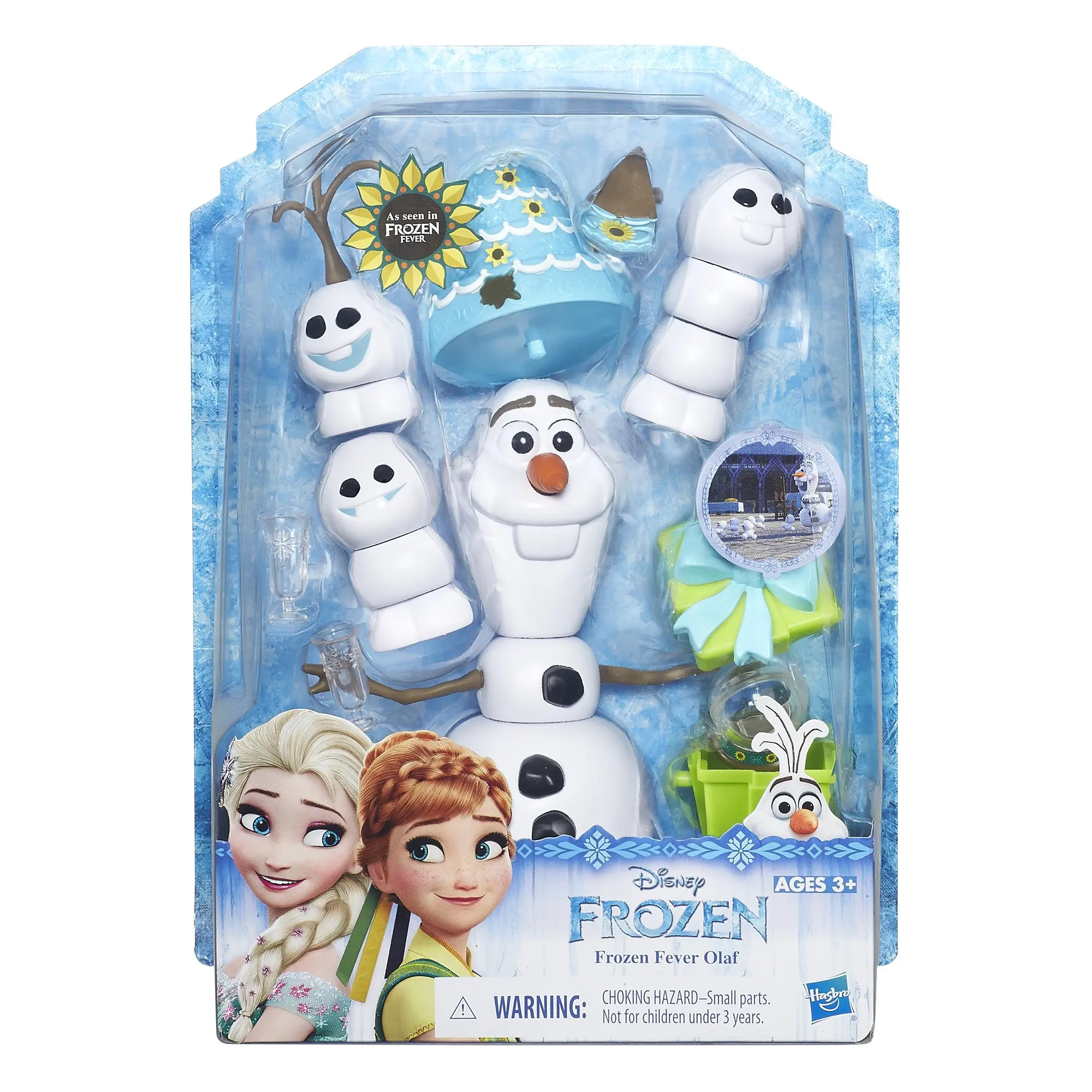 Disney As Seen in Frozen Fever Olaf Collectible Figurines Action Figure Classic Movie Model Children Toys Christmas Gift Doll