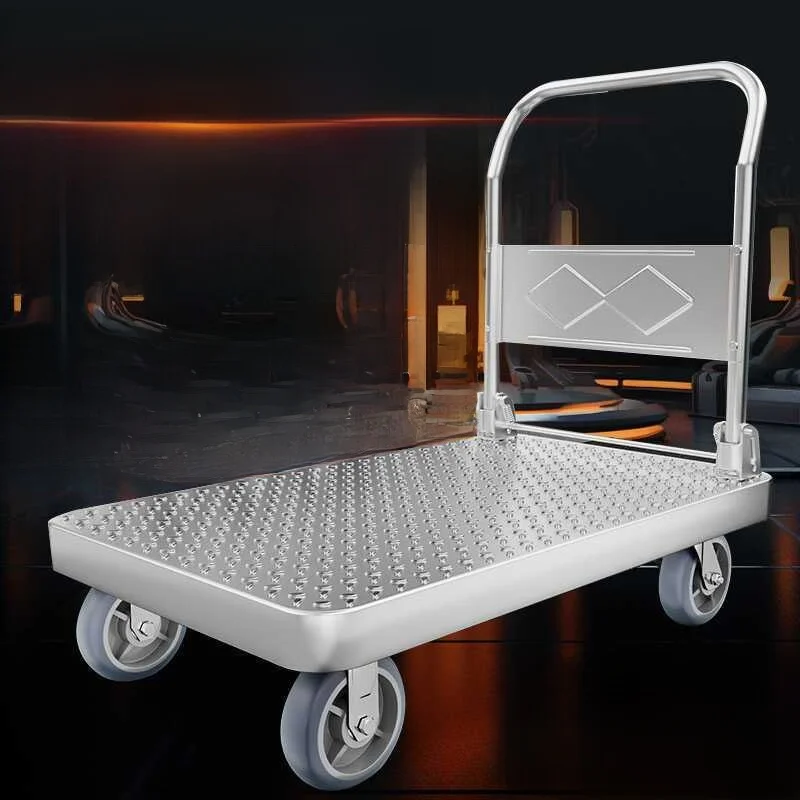 steel-plate-hand-pulled-miniature-cart-goods-moving-hand-push-cart-flatbed-truck-home-use-stacking-trailer-hand-pulled-cart